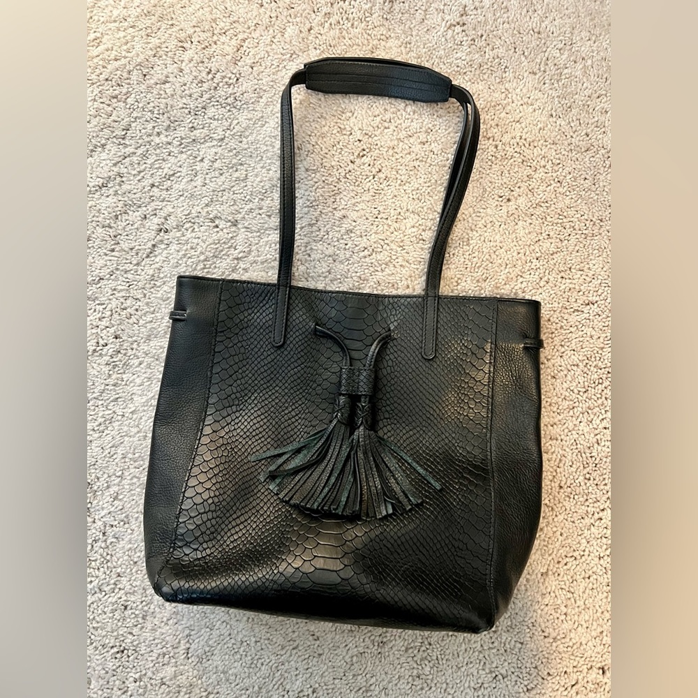 Gigi New York Black Tote Bag